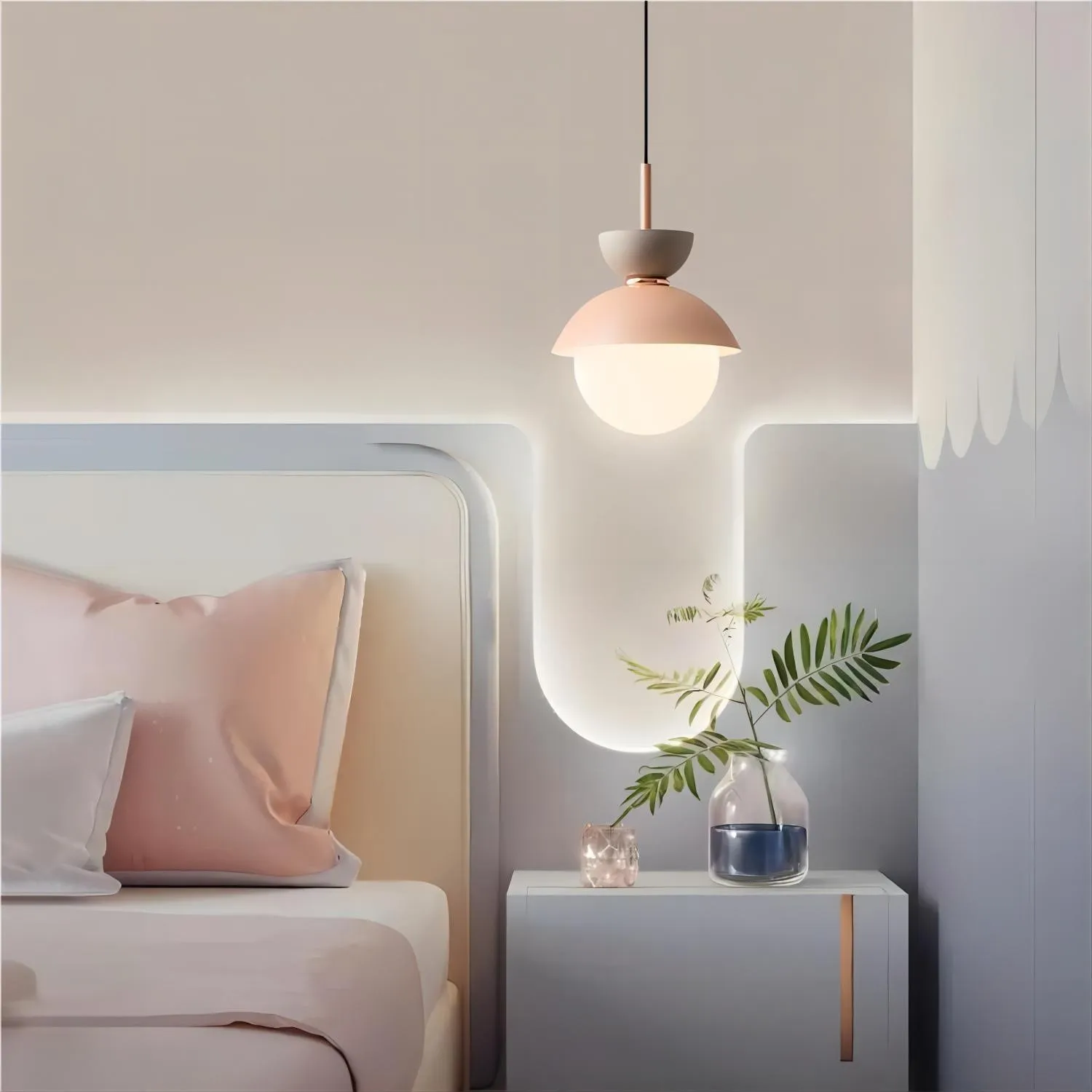 Noordse Aluminium Macaroon Bal Vorm Slaapkamer Hanglamp HL87