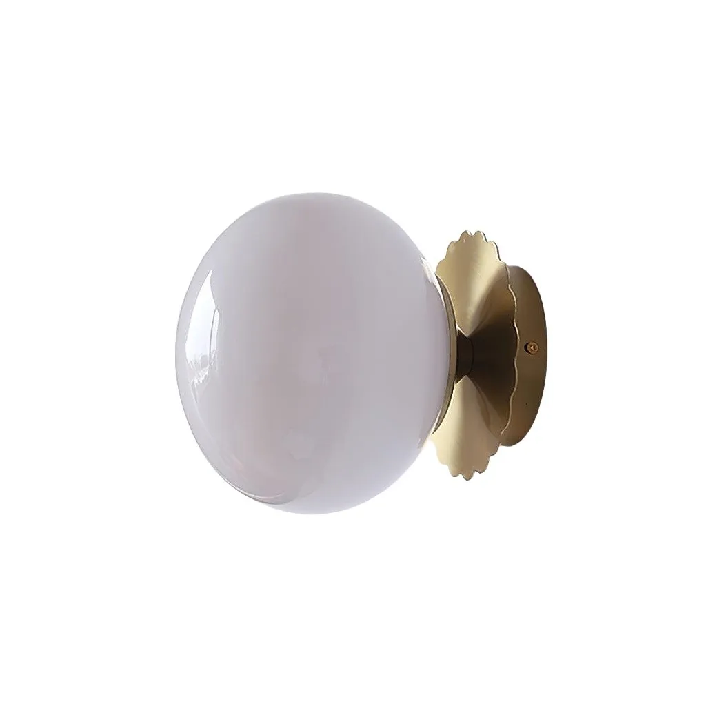 Middeleeuwse Bauhaus Glazen Bal Wandlamp HL290
