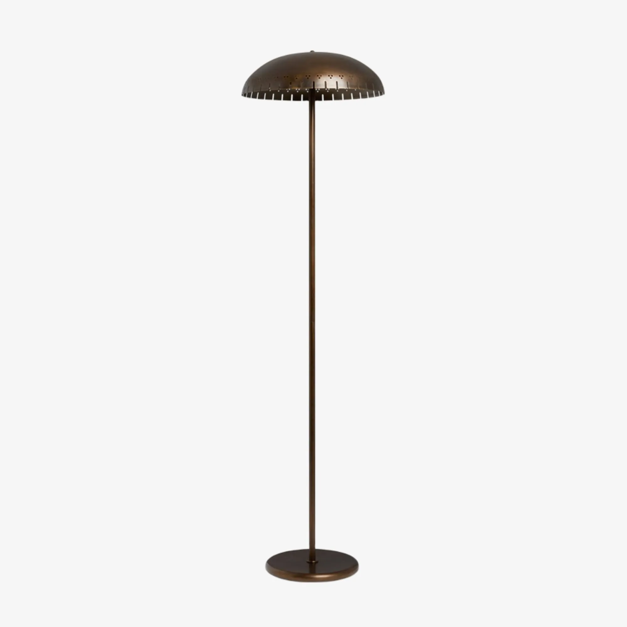 Lustrona metalen staande vloerlamp - moderne accentlamp met halfronde kap voor een stijlvolle inrichting van uw huis HL1855