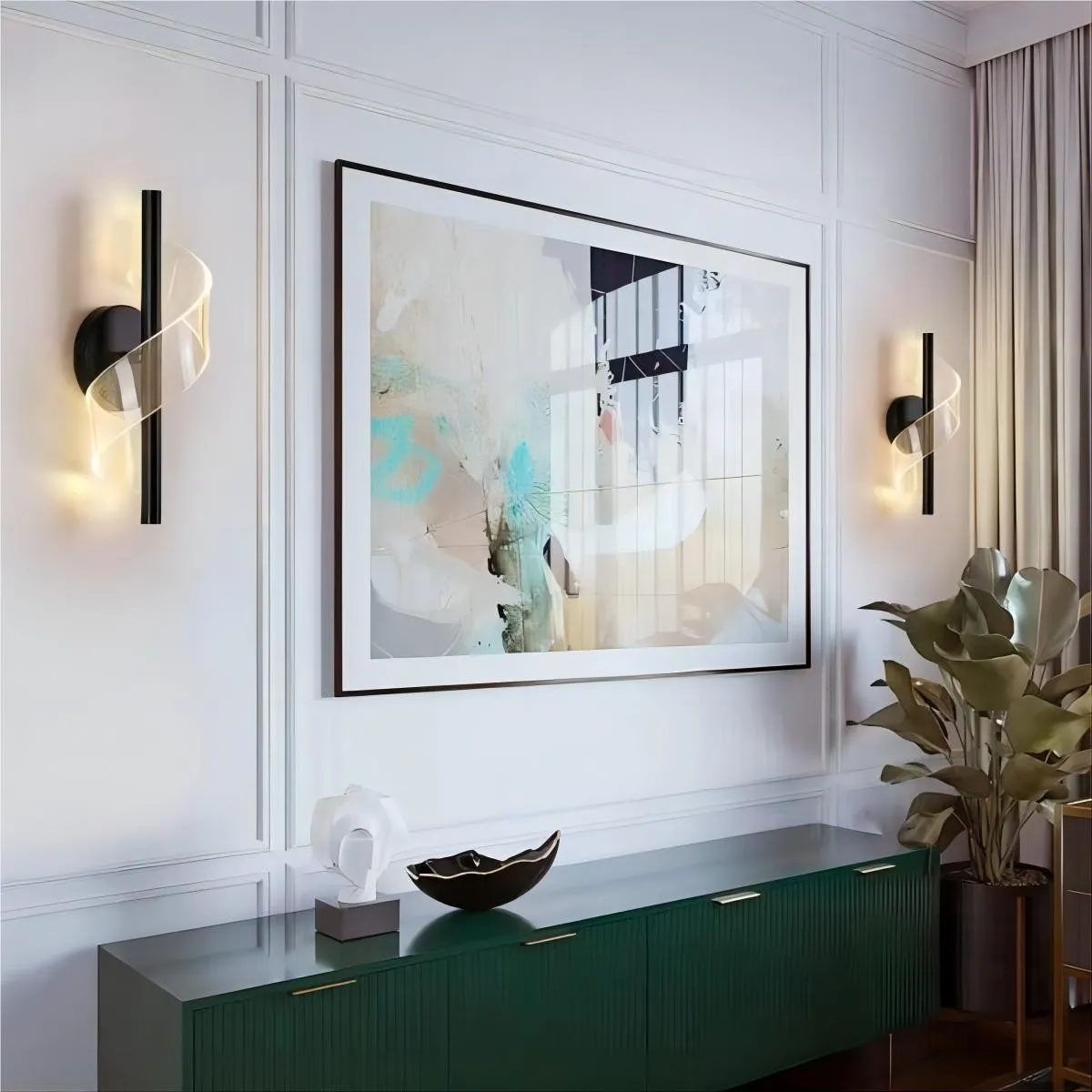 Gedraaide Acryl Stream Design wandlamp HL118