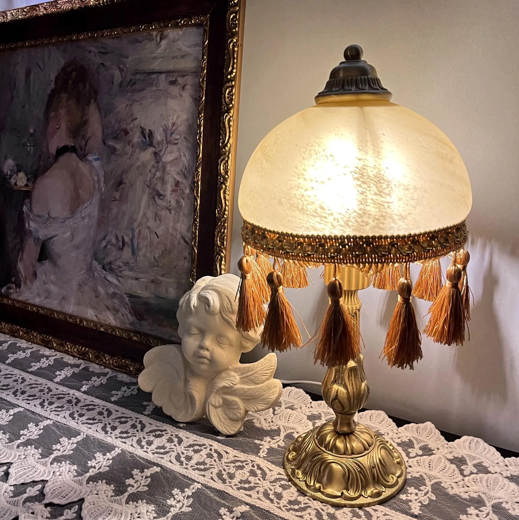 Romantisch vintage bedlampje