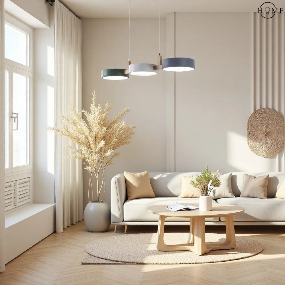 Nordic Modern Eenvoudige Macaron 3 Kops Hanglamp HL683