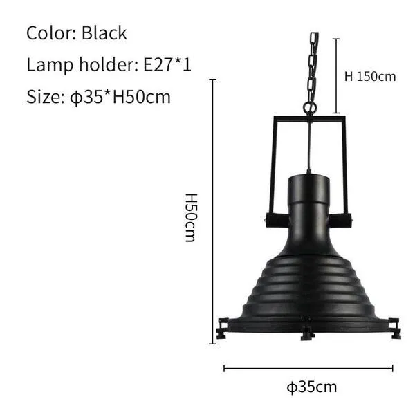 metalen industriële hanglamp HL37
