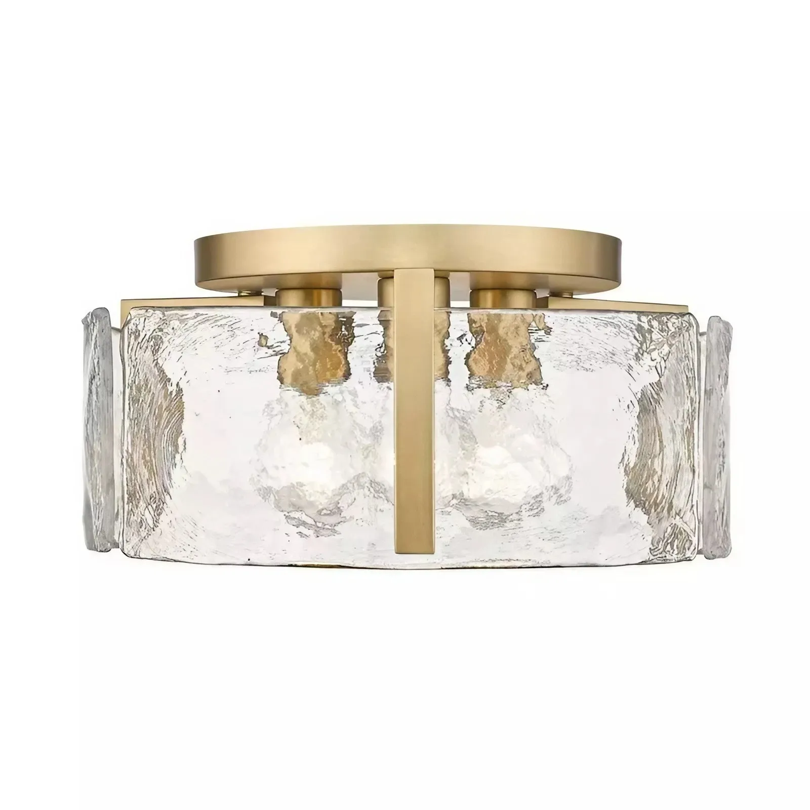 Moderne Inbouwplafondlamp Met Glazen Trommel HL267