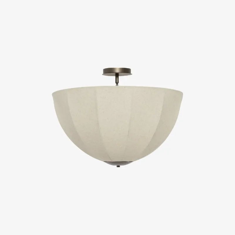 Lumarys hanglamp / plafondlamp - Botanisch geïnspireerde linnen kap voor eetkamer of woonkamer HL1879