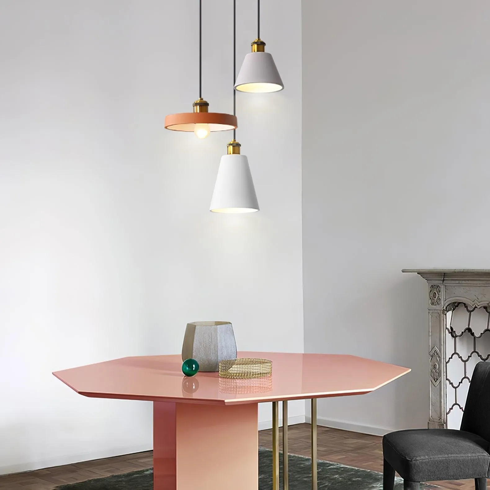 Moderne hars geometrische hanglamp HL787