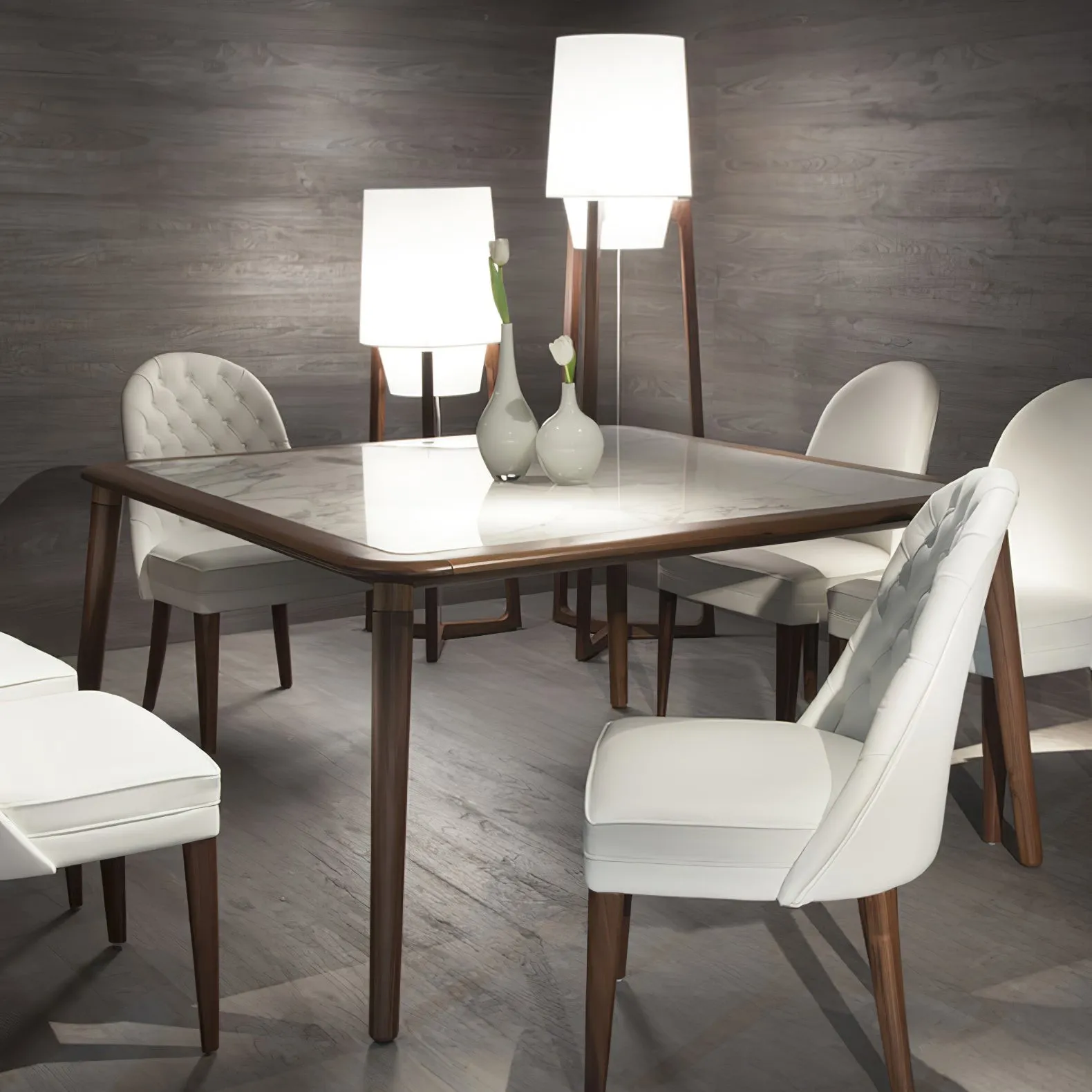 Moderne eenvoudige Chinese stijl massief houten vloerlamp HL569