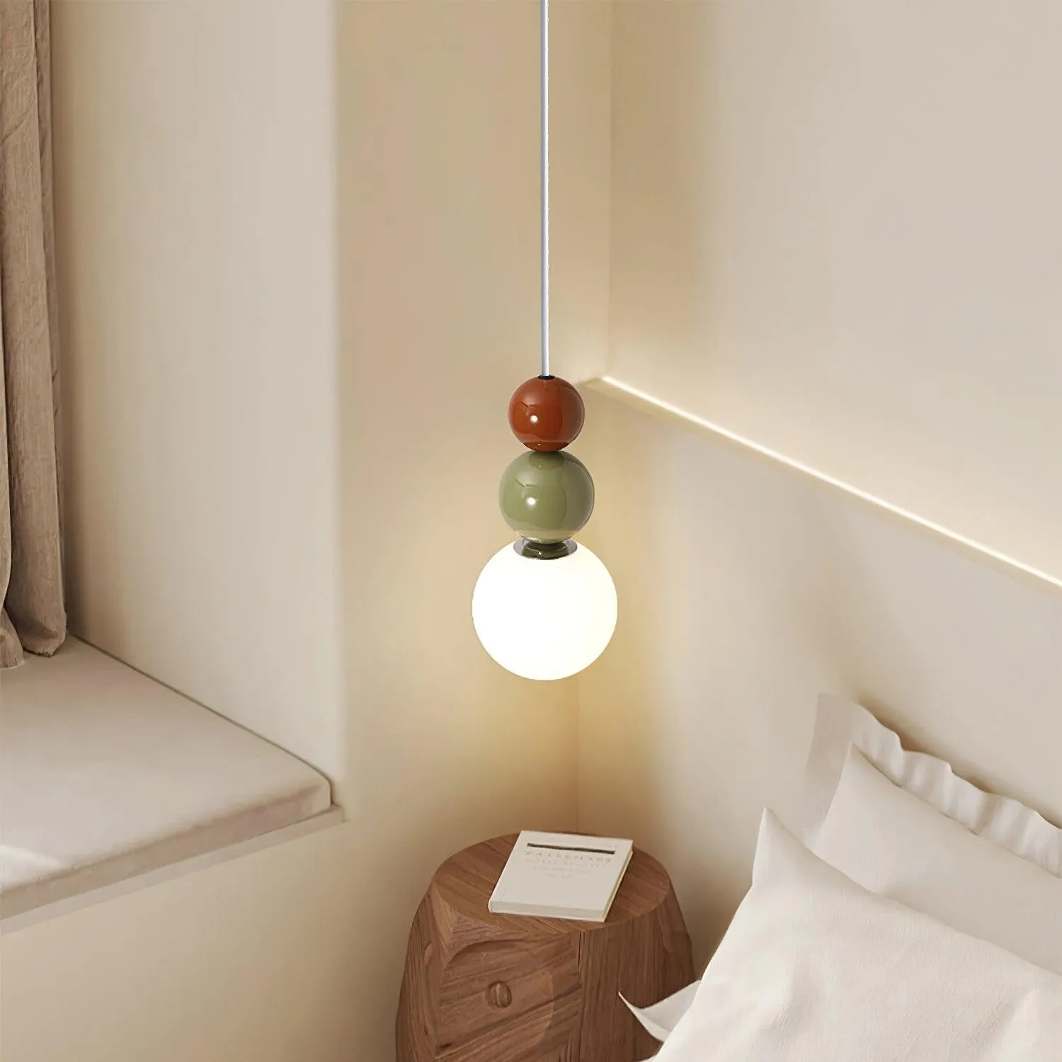Nordic Cream Moderne Eenvoudige Dot Hanglamp HL460