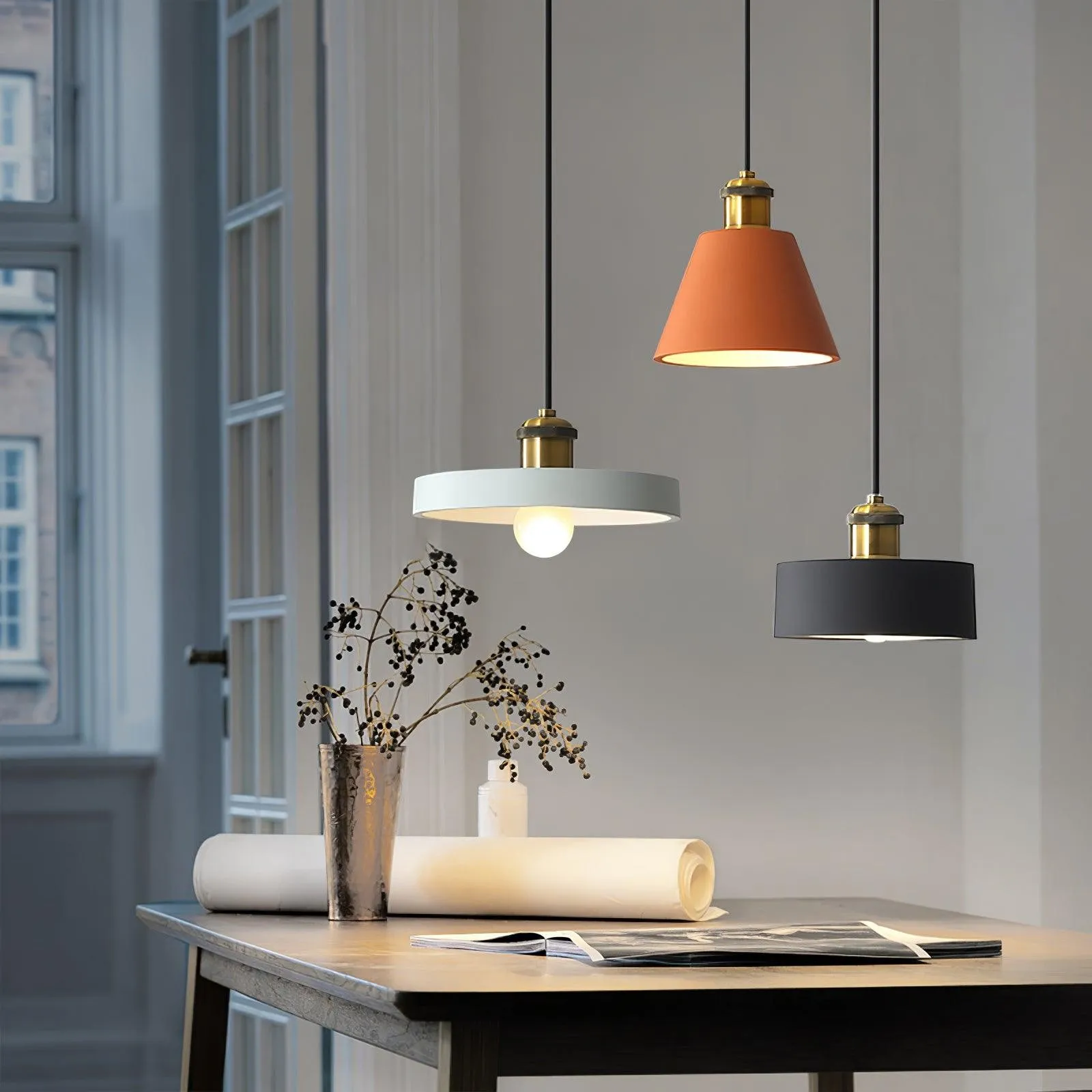 Moderne hars geometrische hanglamp HL787