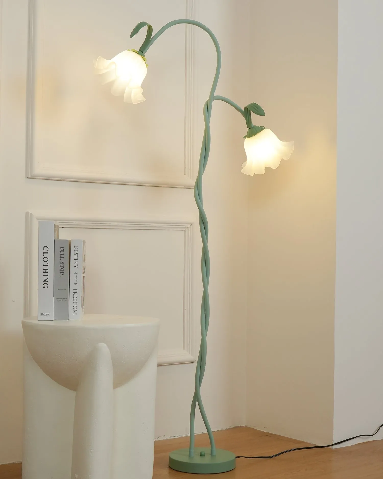 Creatieve multi-kops wikkelbloemvormige vloerlamp HL403