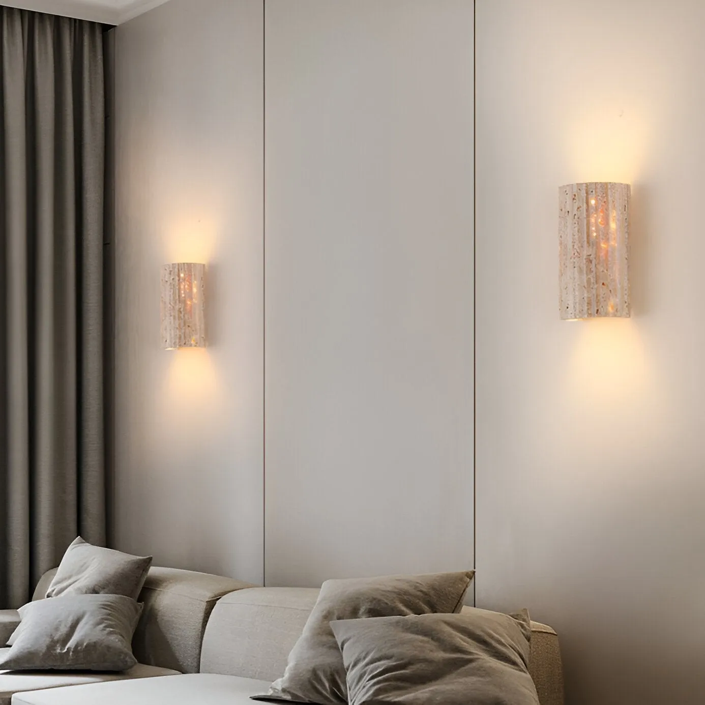 Solaro Travertine Tuin Buiten Wandlamp HL1282