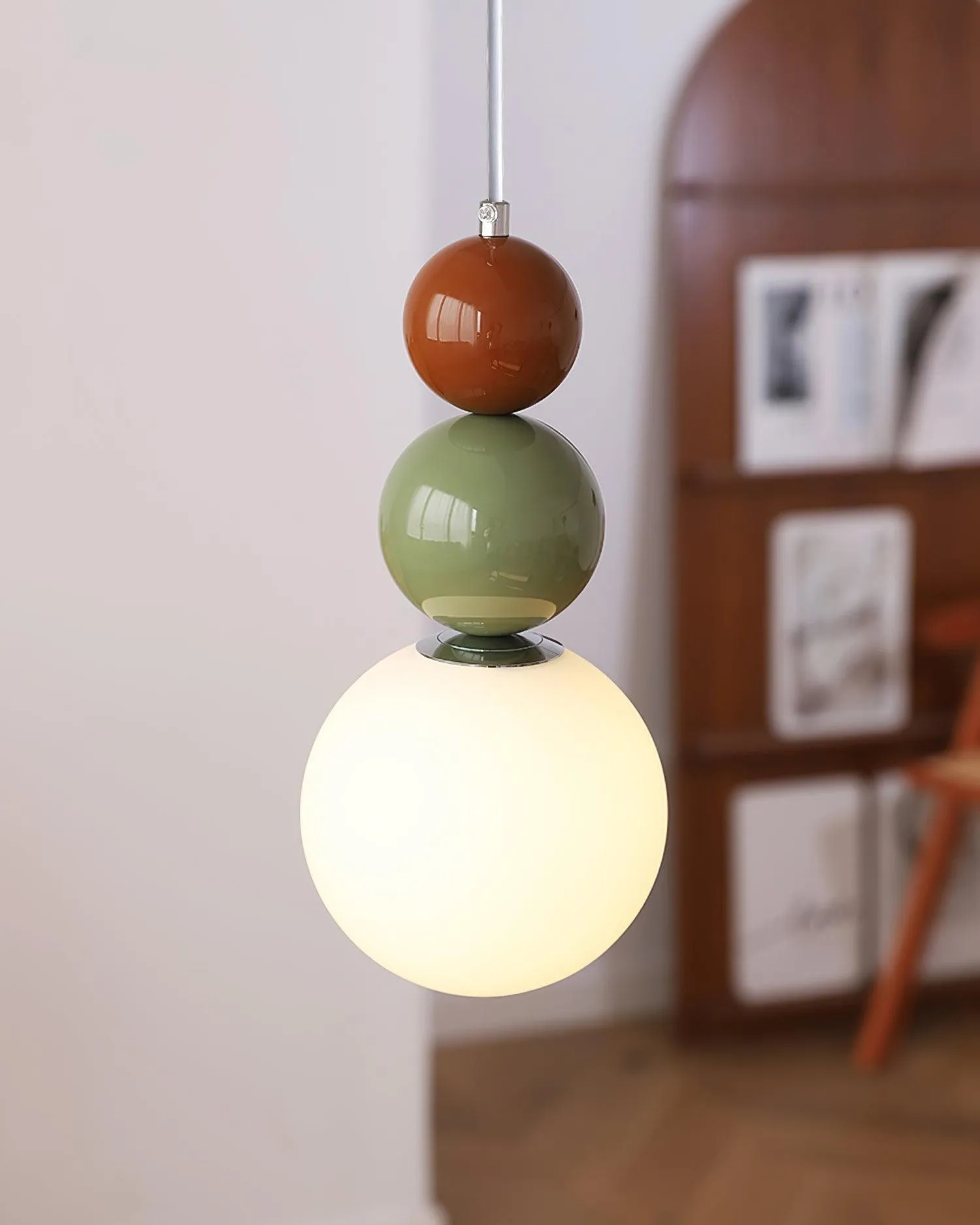 Nordic Cream Moderne Eenvoudige Dot Hanglamp HL460