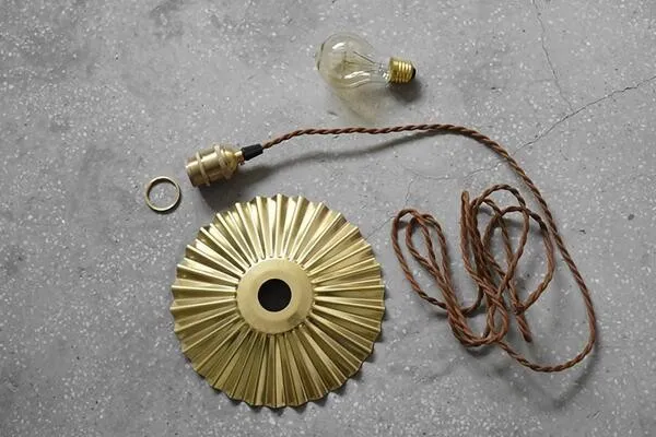 Koperen paraplu hanglamp