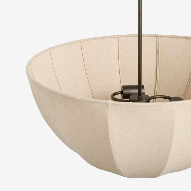 Lumarys hanglamp / plafondlamp - Botanisch geïnspireerde linnen kap voor eetkamer of woonkamer HL1879