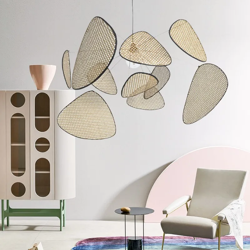 Natuurlijk Rotan Hanglamp Screen Cannage