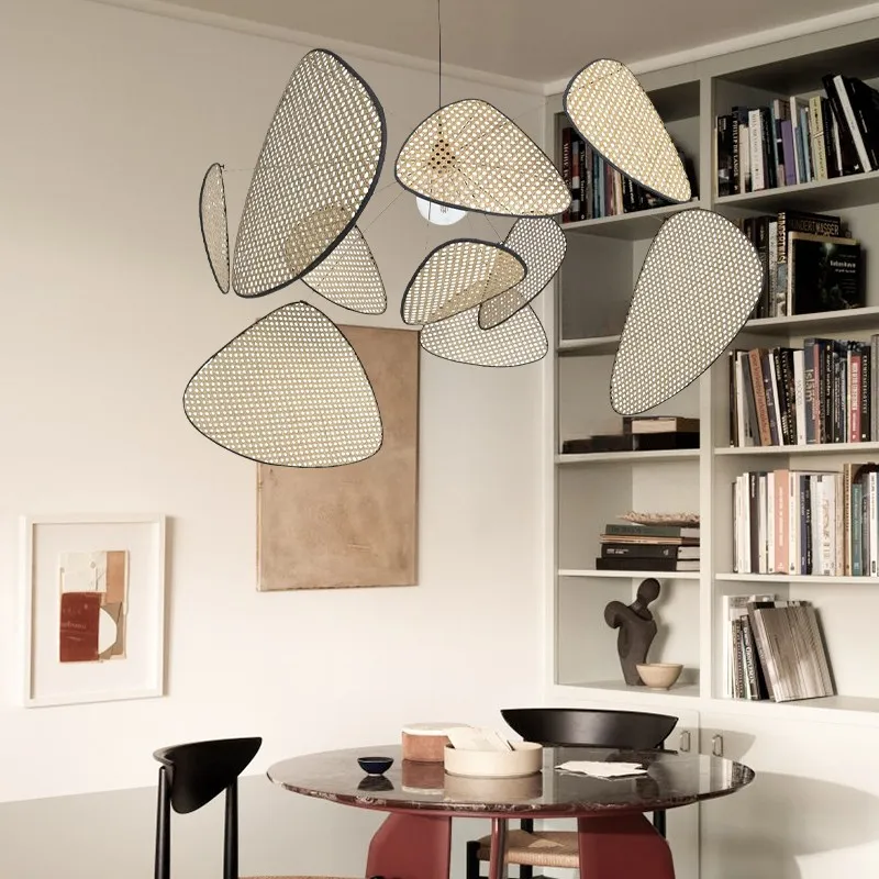 Natuurlijk Rotan Hanglamp Screen Cannage