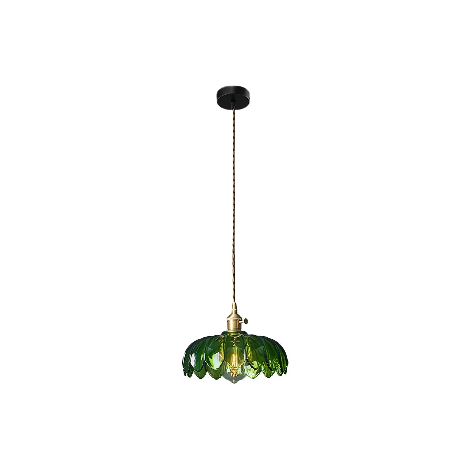 Retro Petal Groene Hanglamp HL600