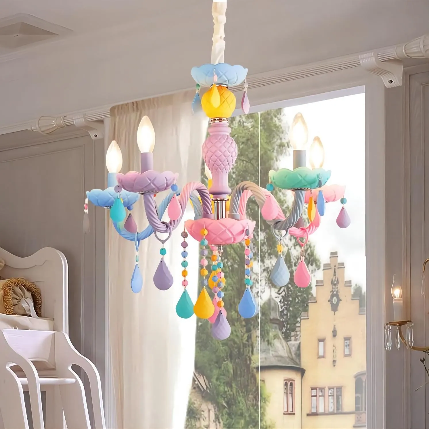 Macaron Kroonluchter Voor de Babykamer