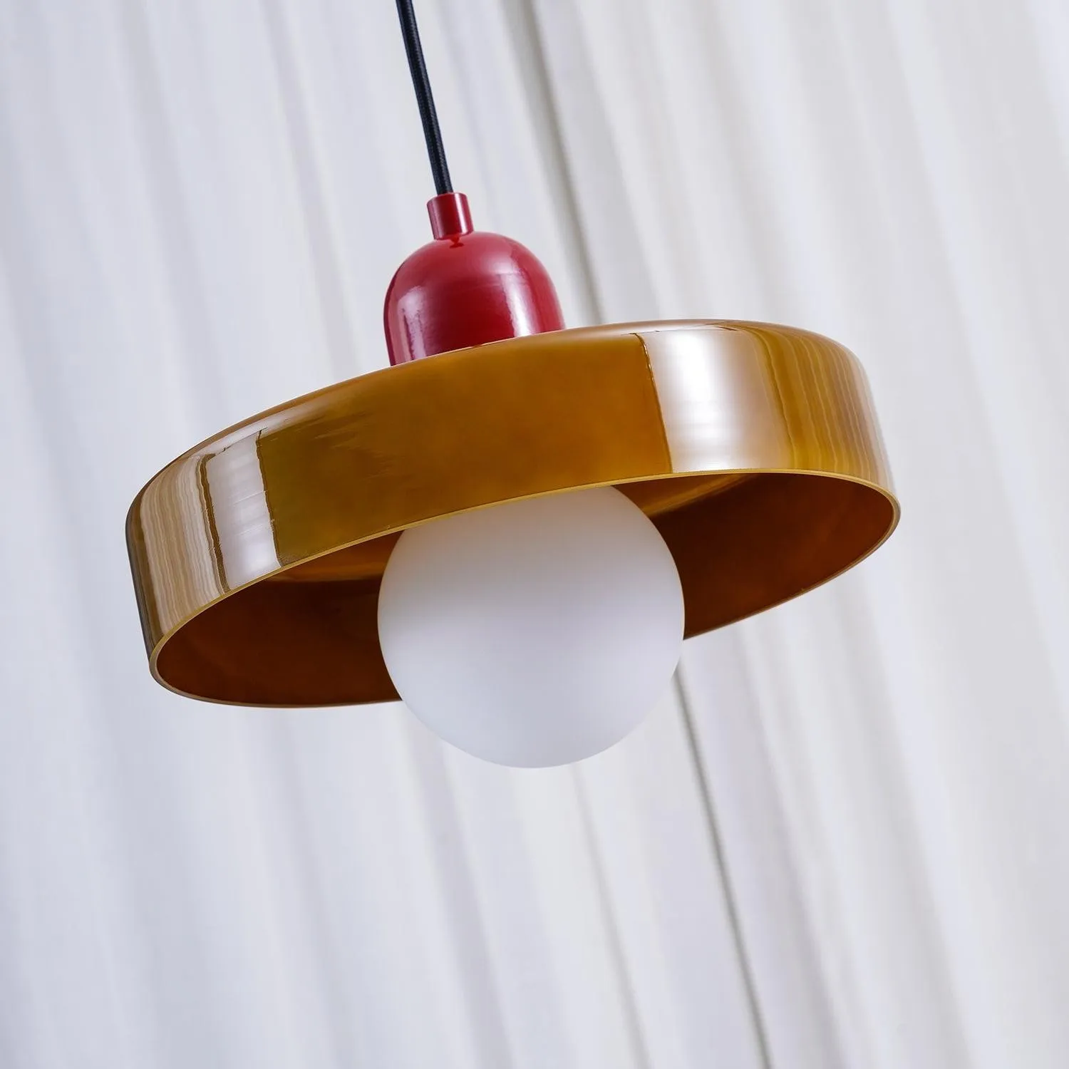 Kalo Disc Kleurrijke Hanglamp - Moderne Glazen Hanglamp voor de Eetkamer HL2447