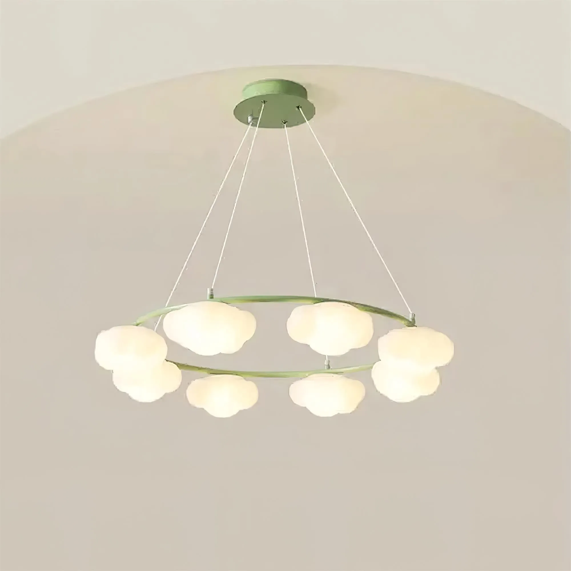 Crèmekleurige stijl creatieve persoonlijkheid wolken kroonluchter HL893