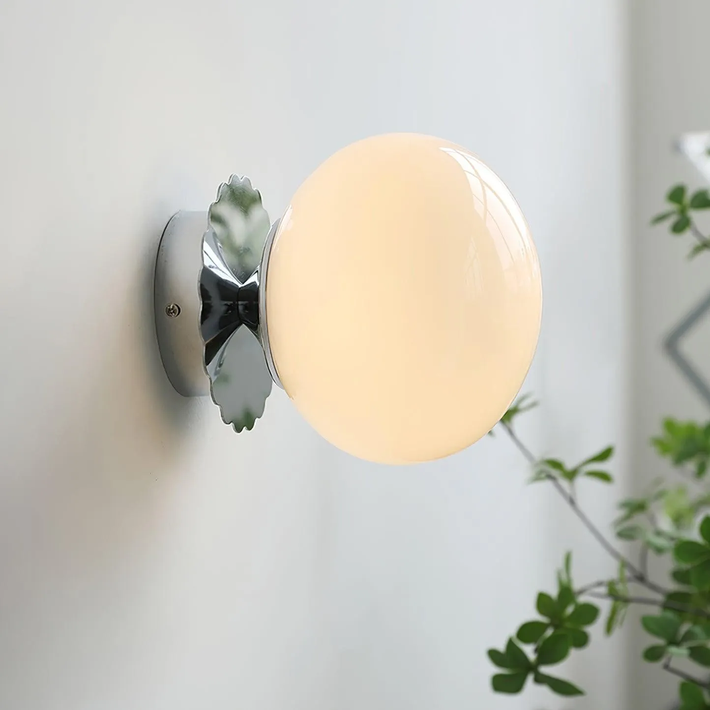 Middeleeuwse Bauhaus Glazen Bal Wandlamp HL290