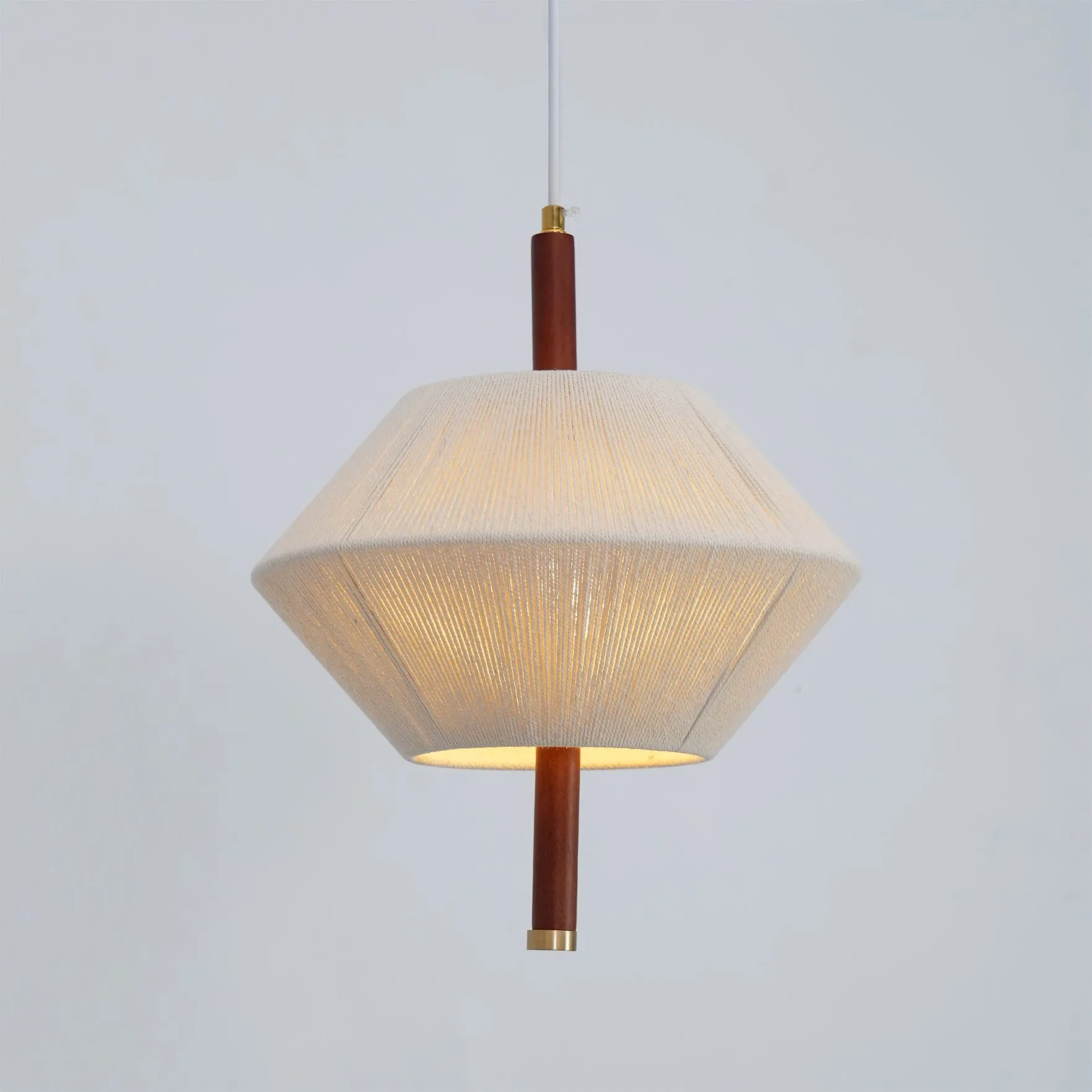 Japanse Wabi-Sabi-stijl geweven stoffen hanglamp HL880