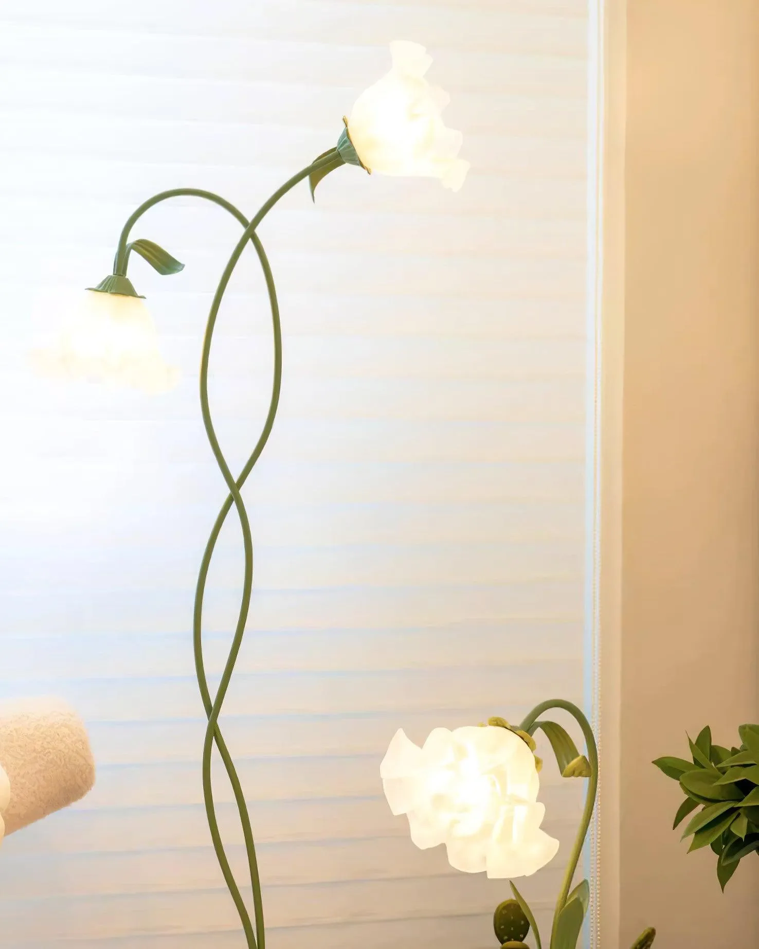 Creatieve multi-kops wikkelbloemvormige vloerlamp HL403
