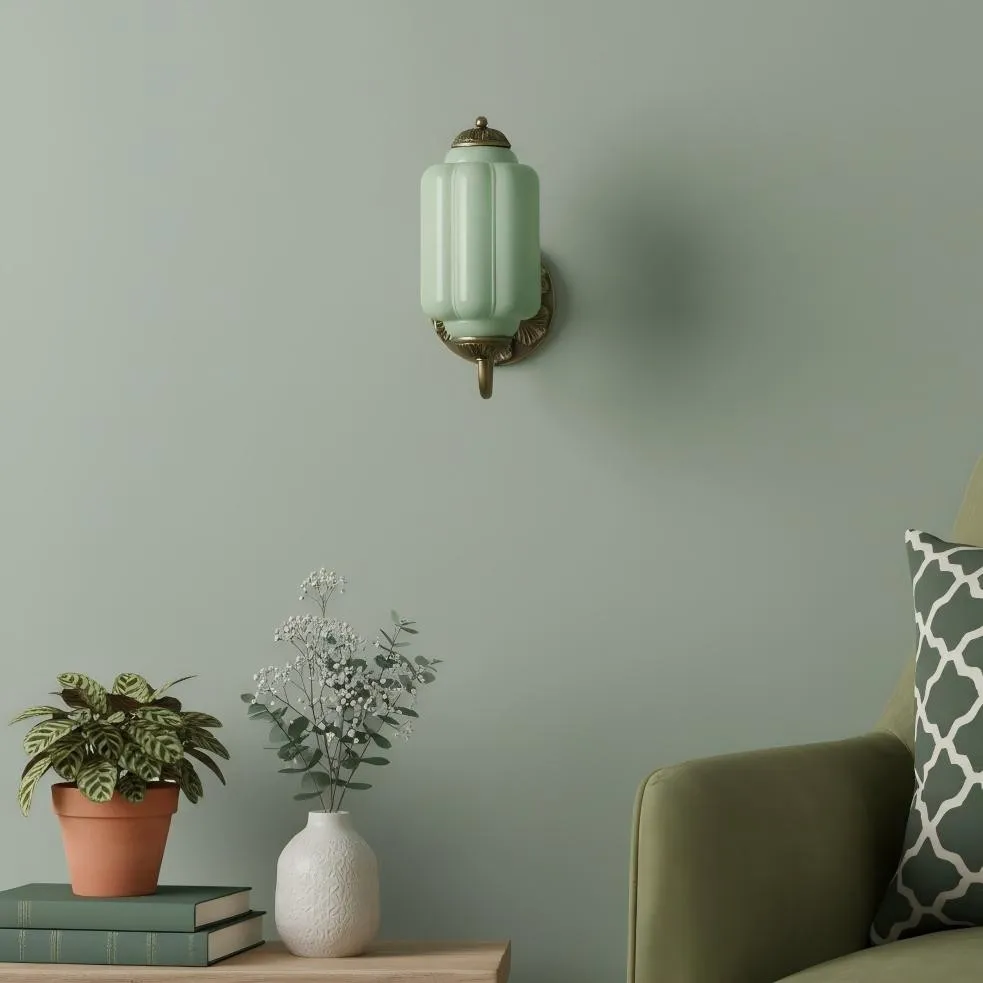 Vintage Melkglas Eloise Kandelaar Wandlamp HL844