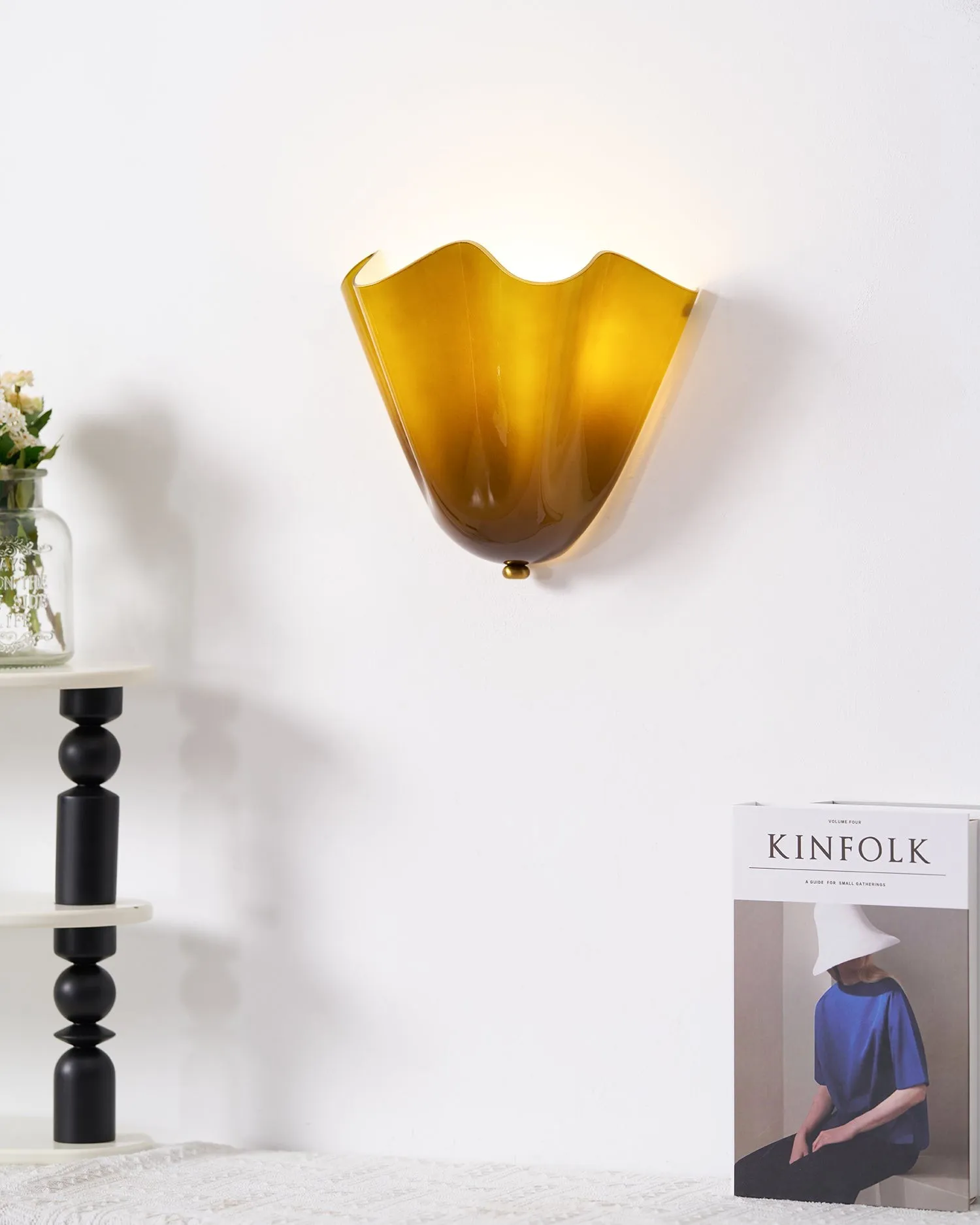 Bellina moderne wandlamp - Artisanaal glas Vera lamp voor interieurdecoratie HL1643
