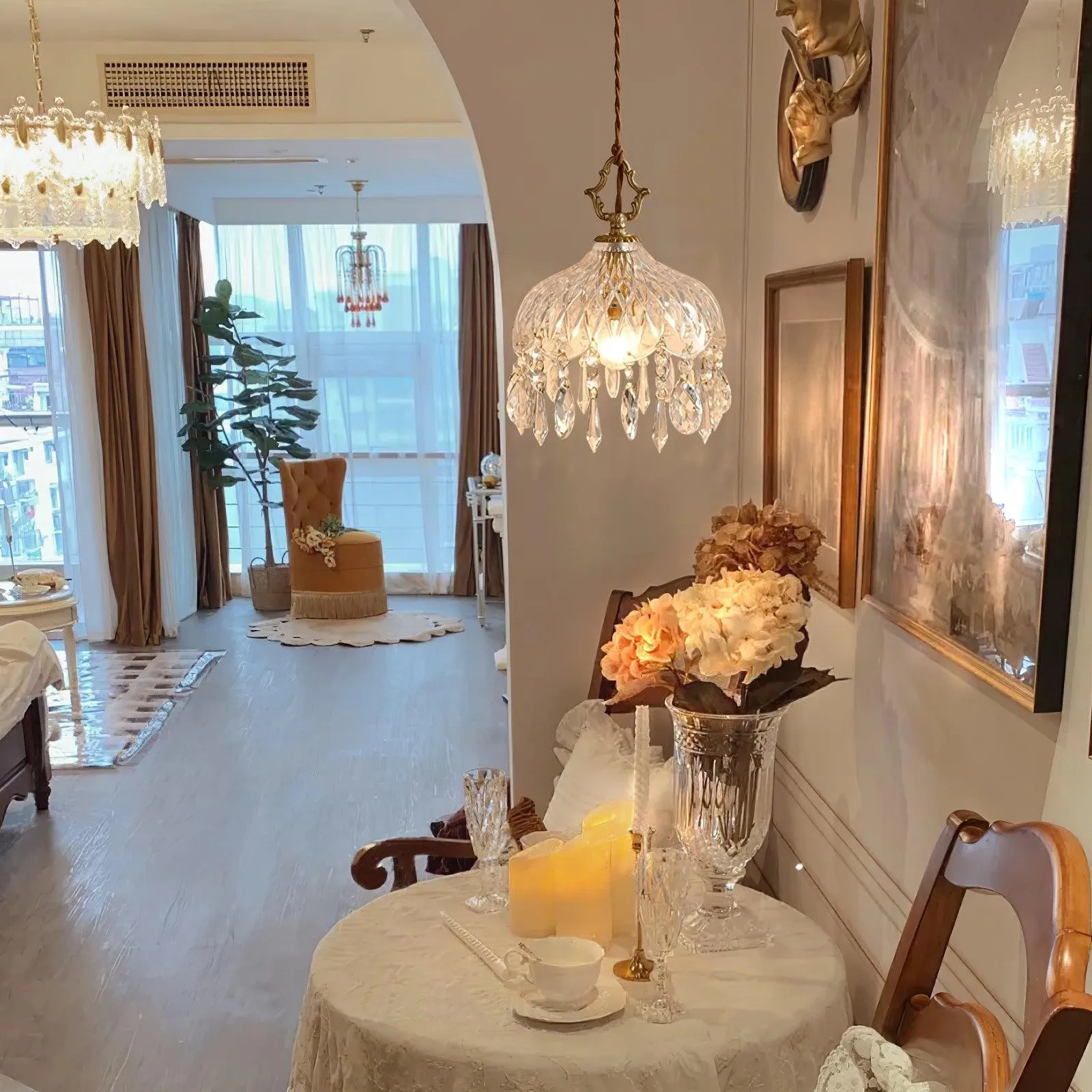Komvormige kwast hanglamp HL388