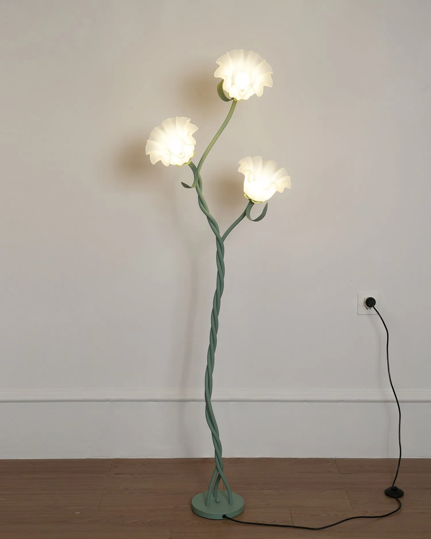 Creatieve multi-kops wikkelbloemvormige vloerlamp HL403