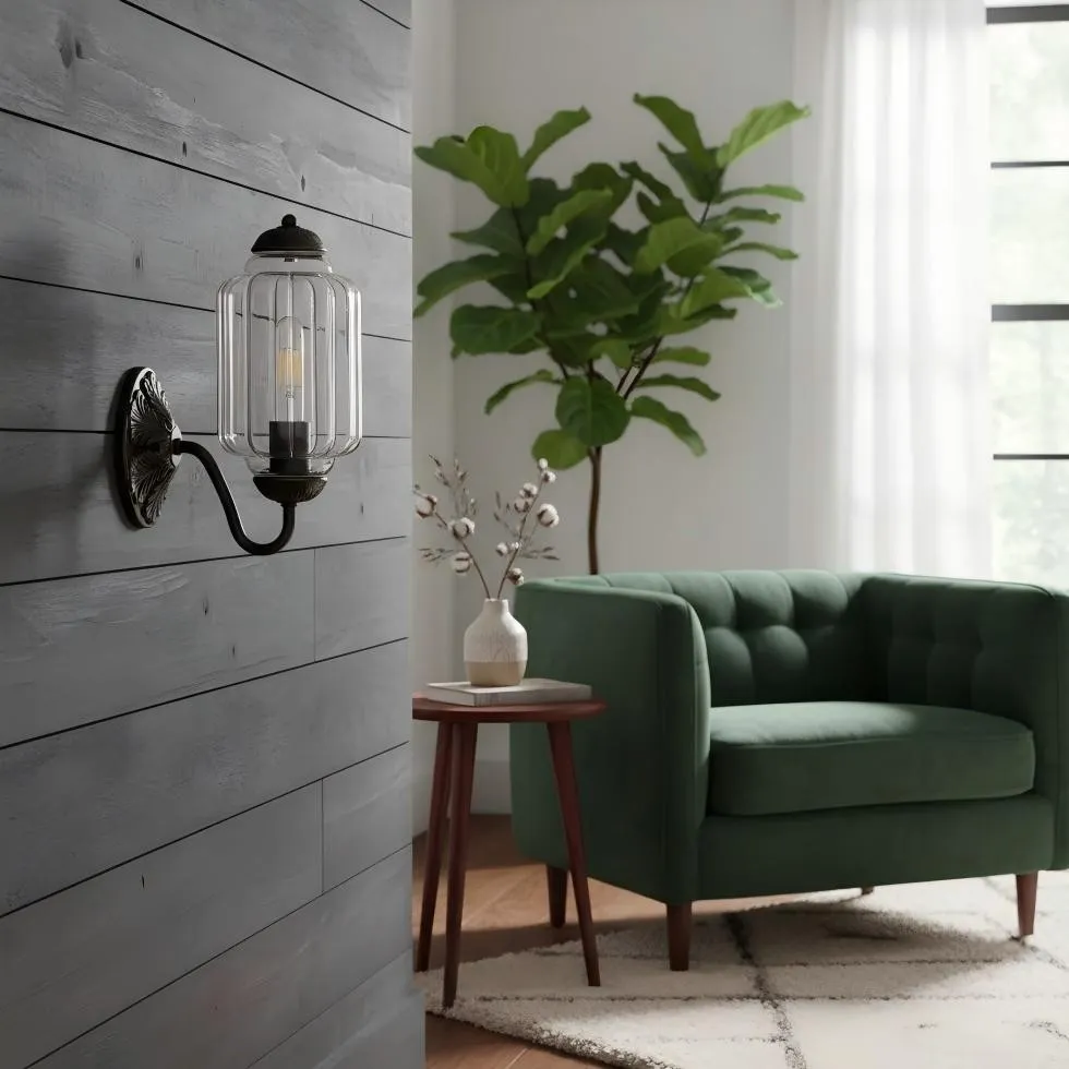 Vintage Melkglas Eloise Kandelaar Wandlamp HL844