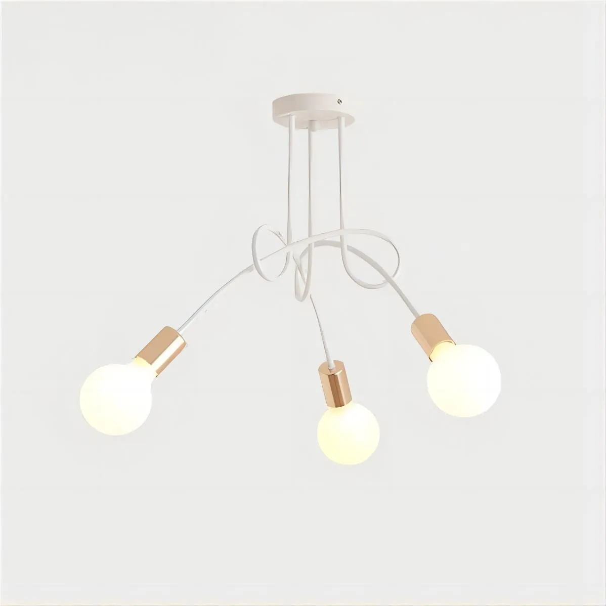 Scandinavische creatieve twist multi head kroonluchter HL174