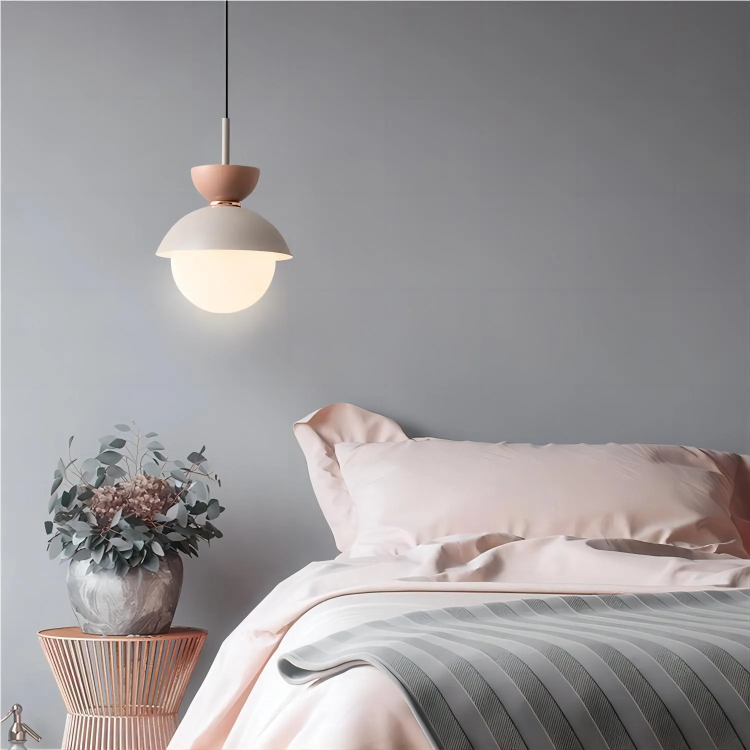 Noordse Aluminium Macaroon Bal Vorm Slaapkamer Hanglamp HL87