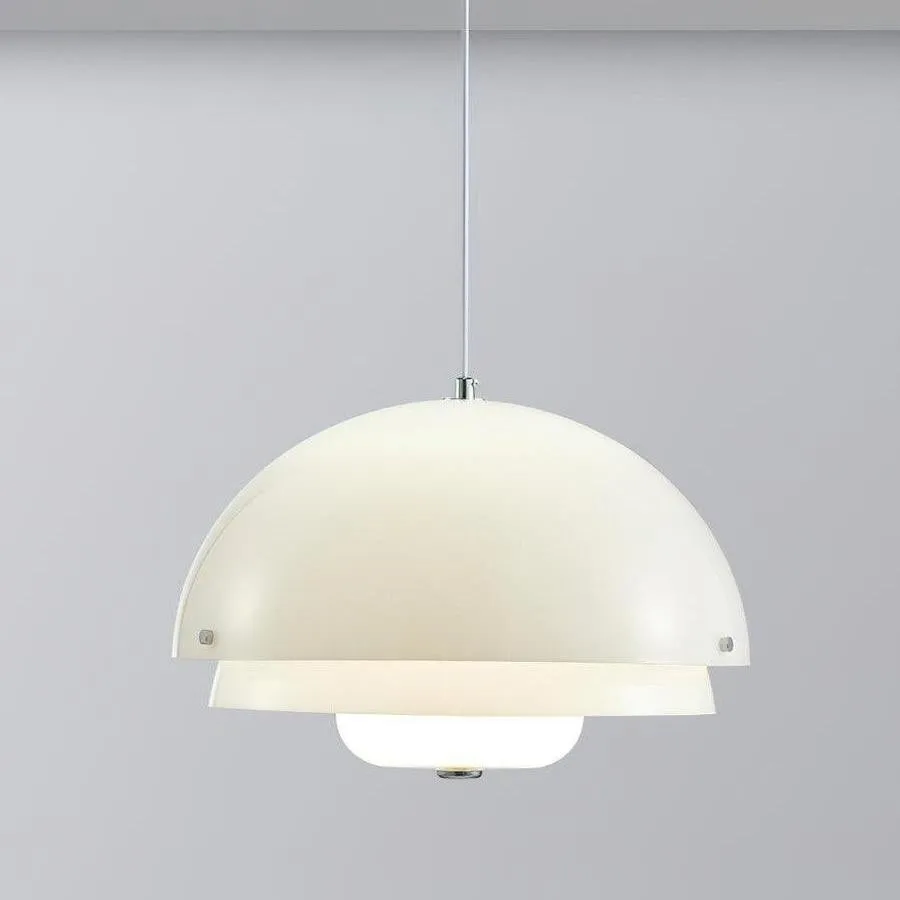 Moderne Melk Witte Multilagen Sferische Hanglamp HL309