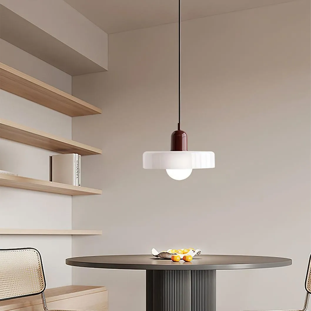 Kalo Disc Kleurrijke Hanglamp - Moderne Glazen Hanglamp voor de Eetkamer HL2447