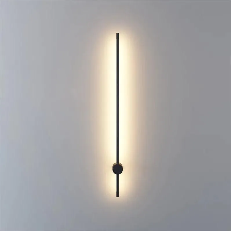 Industriële zwarte lineaire LED wandlamp HL159