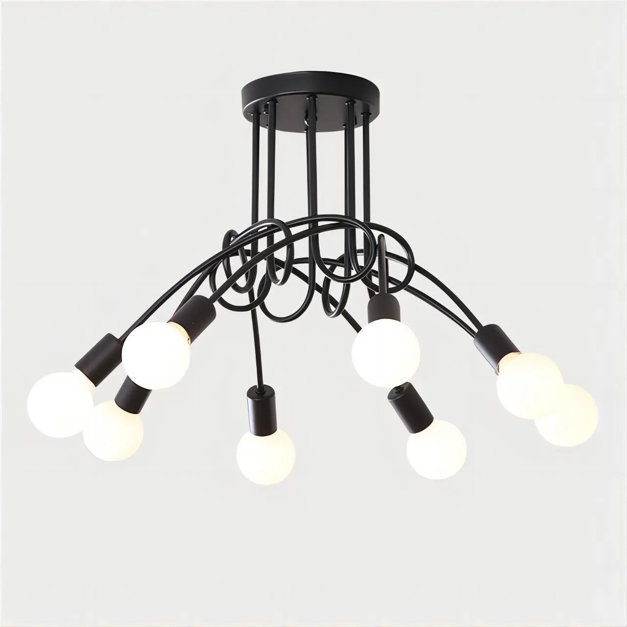 Scandinavische creatieve twist multi head kroonluchter HL174