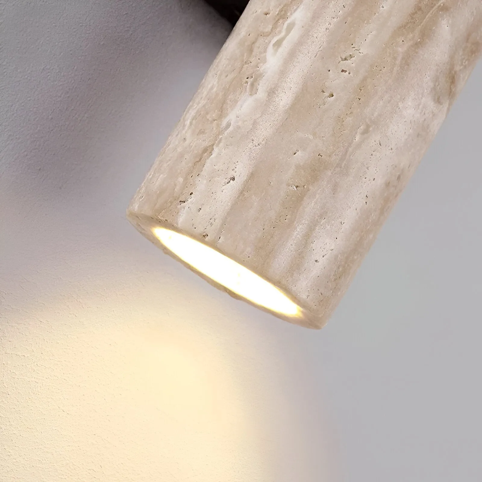 Japandi Tube Travertine Minimalistische Wandlamp HL1286