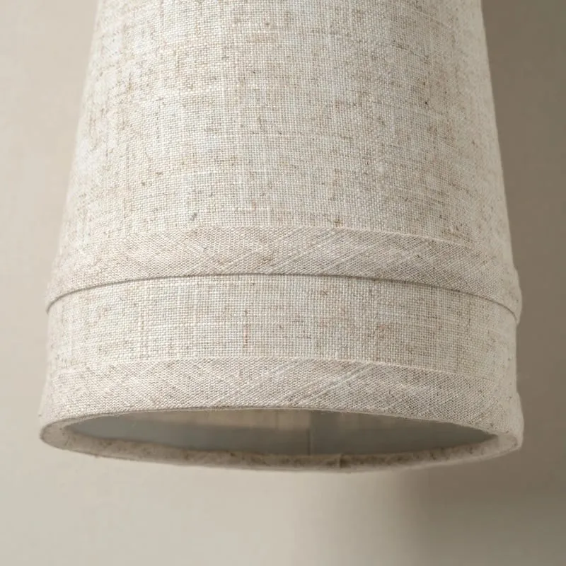 Zalen wandlamp met linnenstructuur in bronskleur - Zachte retro wandlamp voor leeshoek HL1912