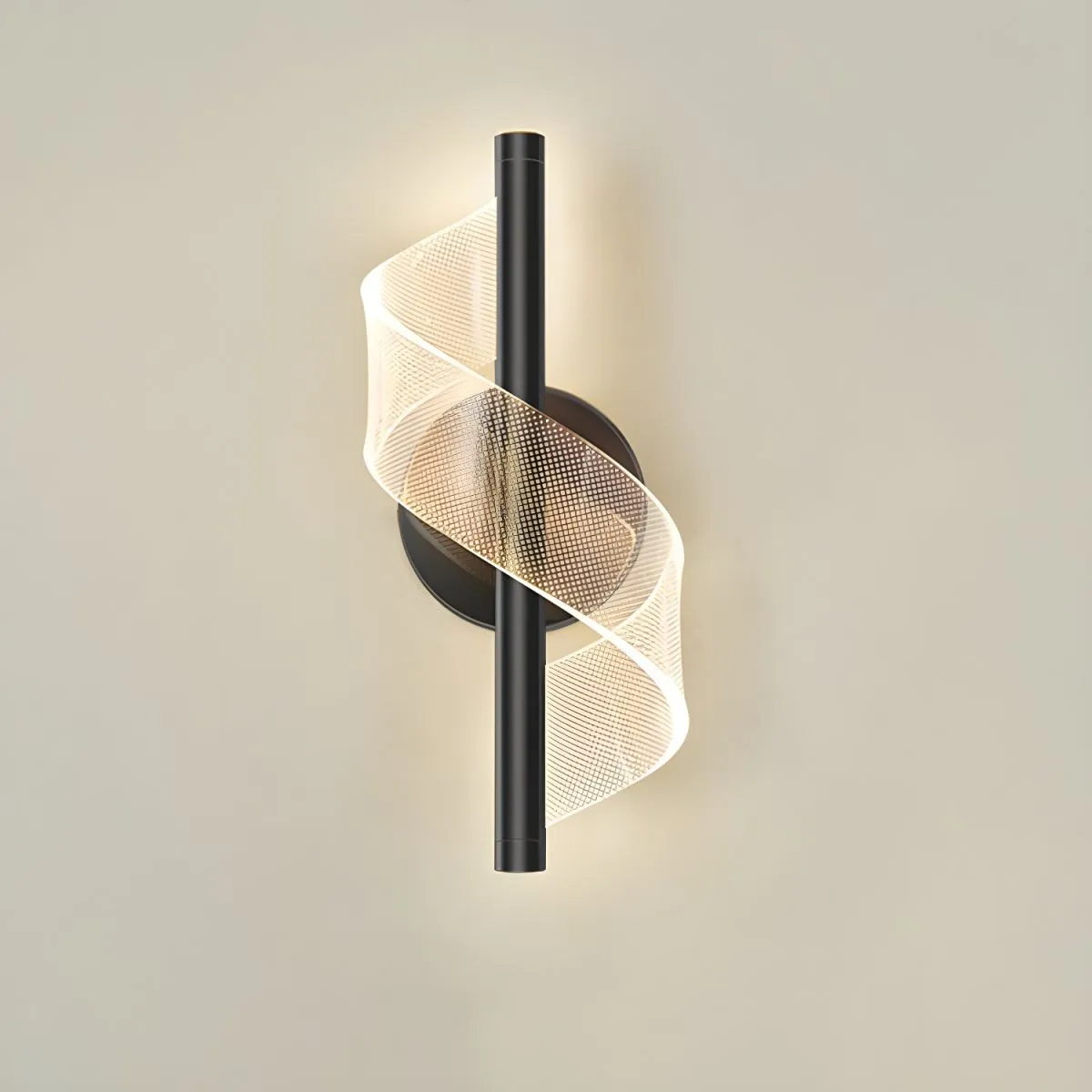 Gedraaide Acryl Stream Design wandlamp HL118
