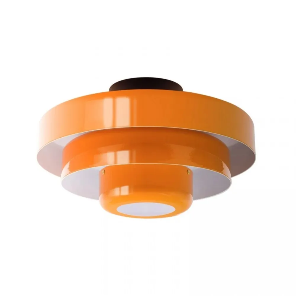 Veleora Bauhaus Drielaagse Plafondlamp - Kleurrijke Metalen Schijflamp HL1843