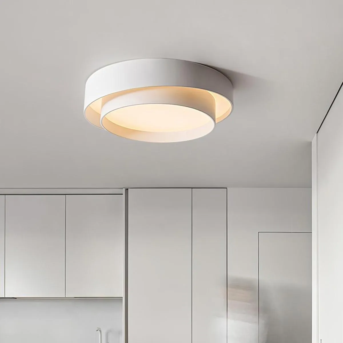 Dubbele ronde schijf Melody plafondlamp HL165