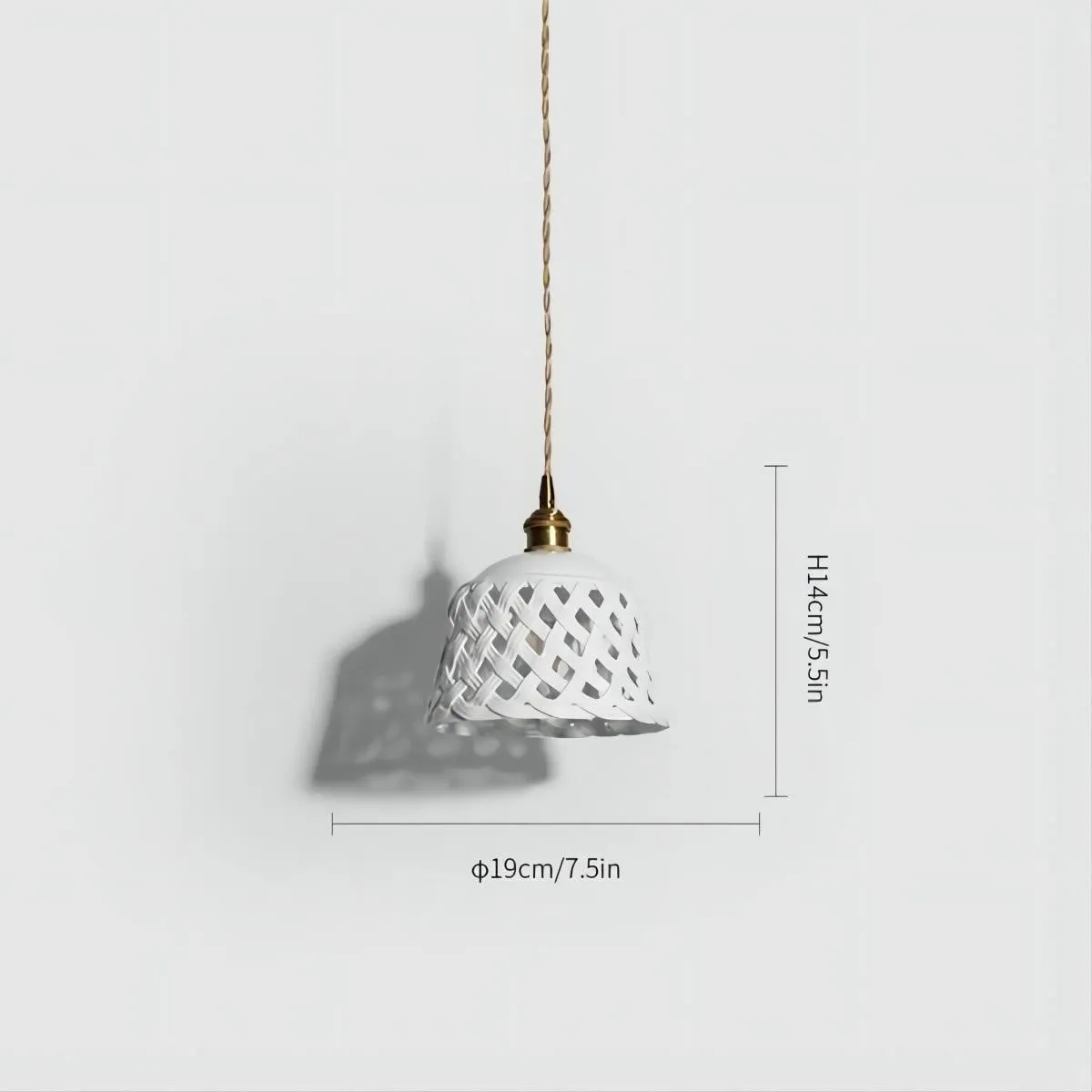 Moderne Witte Keramische Hanglamp voor de Woonkamer HL45