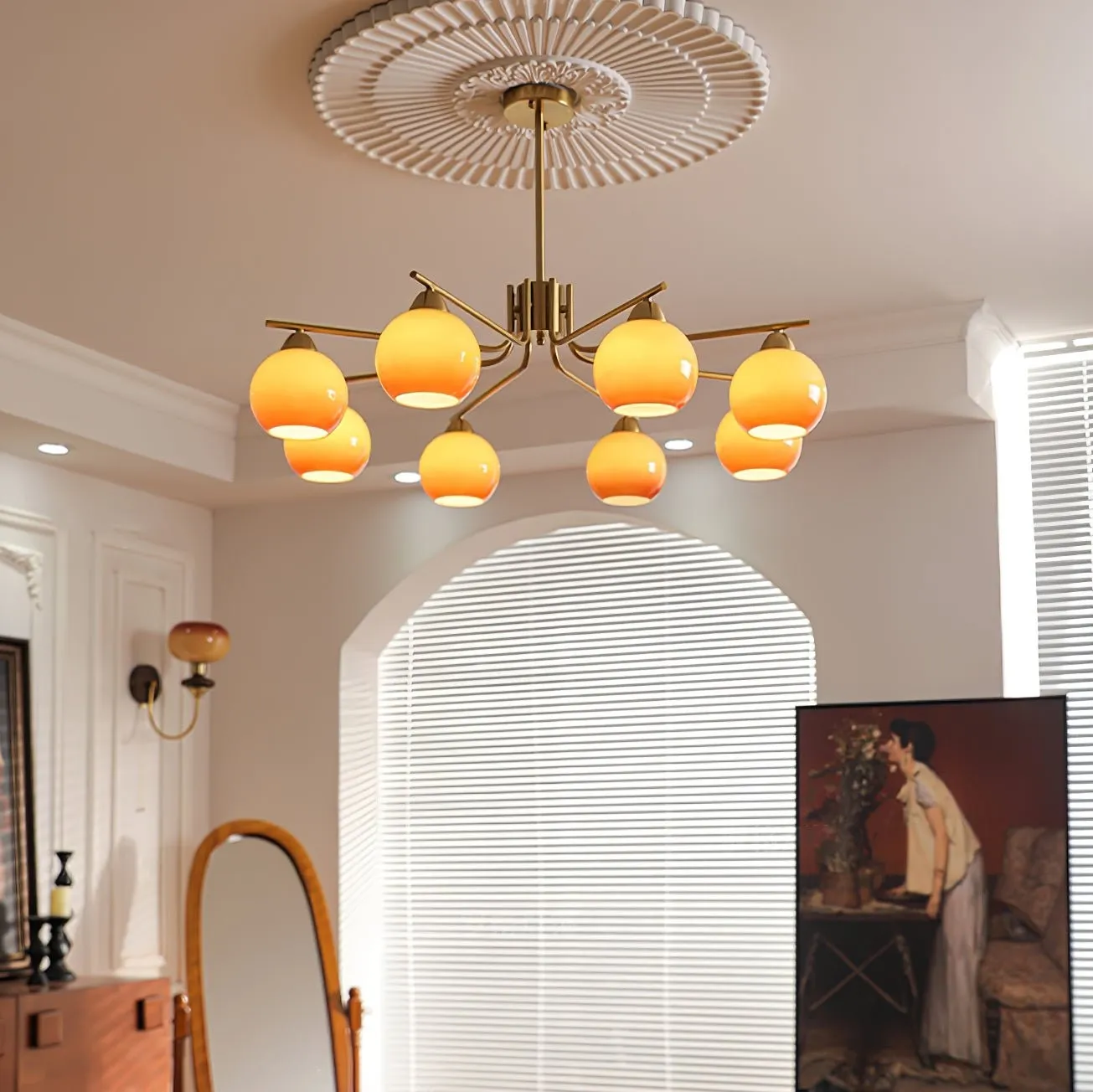 Creatieve Karamel Bolvormige Hanglamp HL410