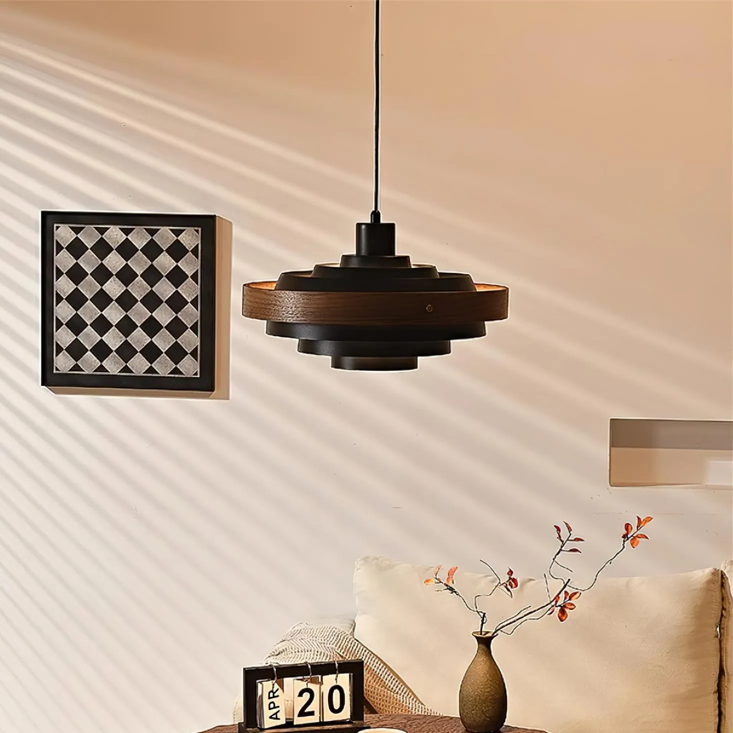 Nordic Multi-Tiered Drum Shade Hanglamp HL412