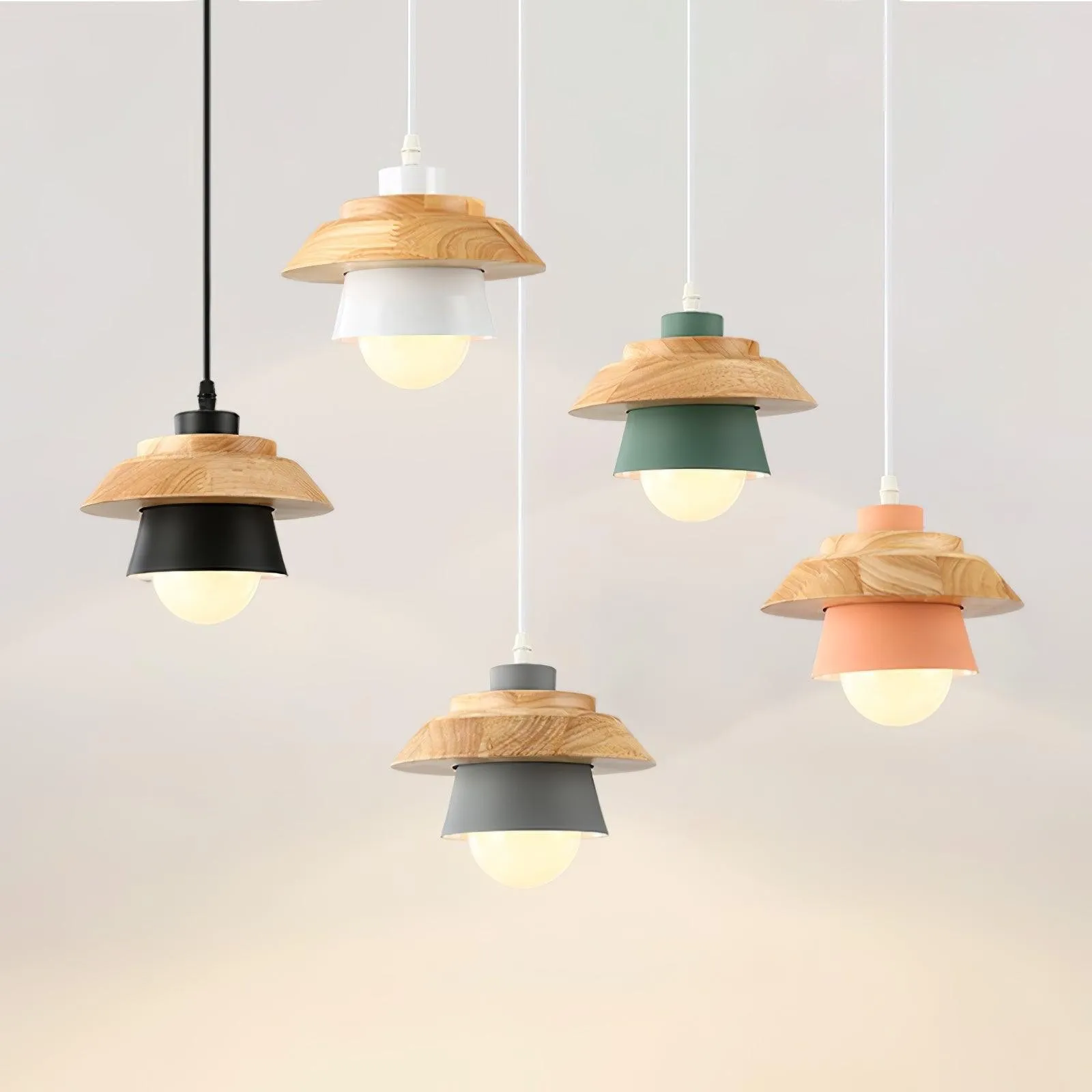 Hanglamp van steenhout HL728