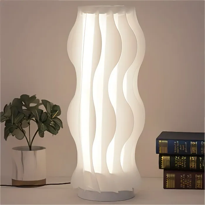 Damp Hula Wave vormige tafellamp voor slaapkamer