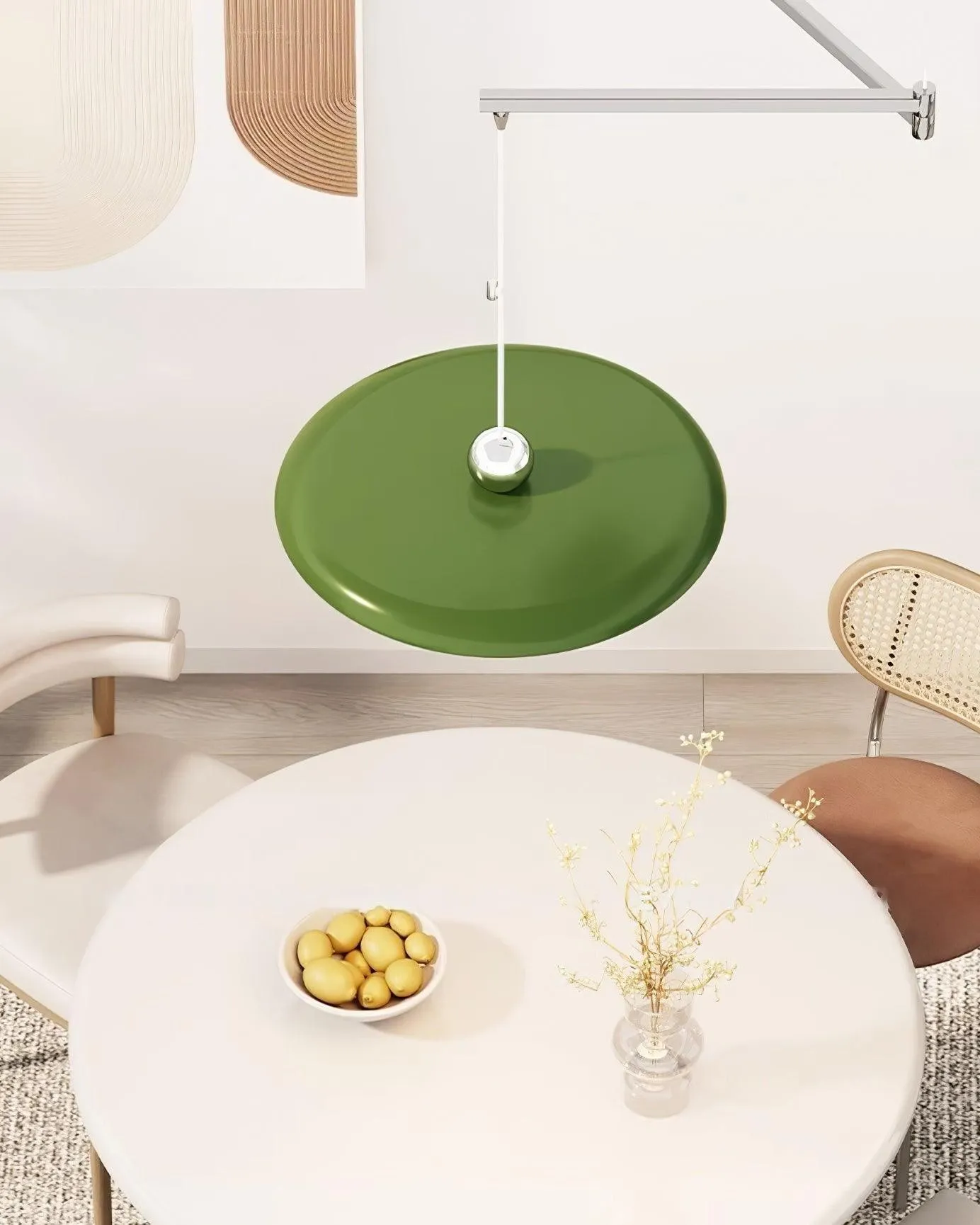 Eenvoudige moderne verstelbare hanglamp met zwenkarm HL885