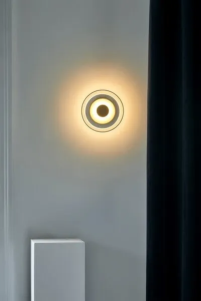 Goud LED Blossi Wandlamp Rond Glas